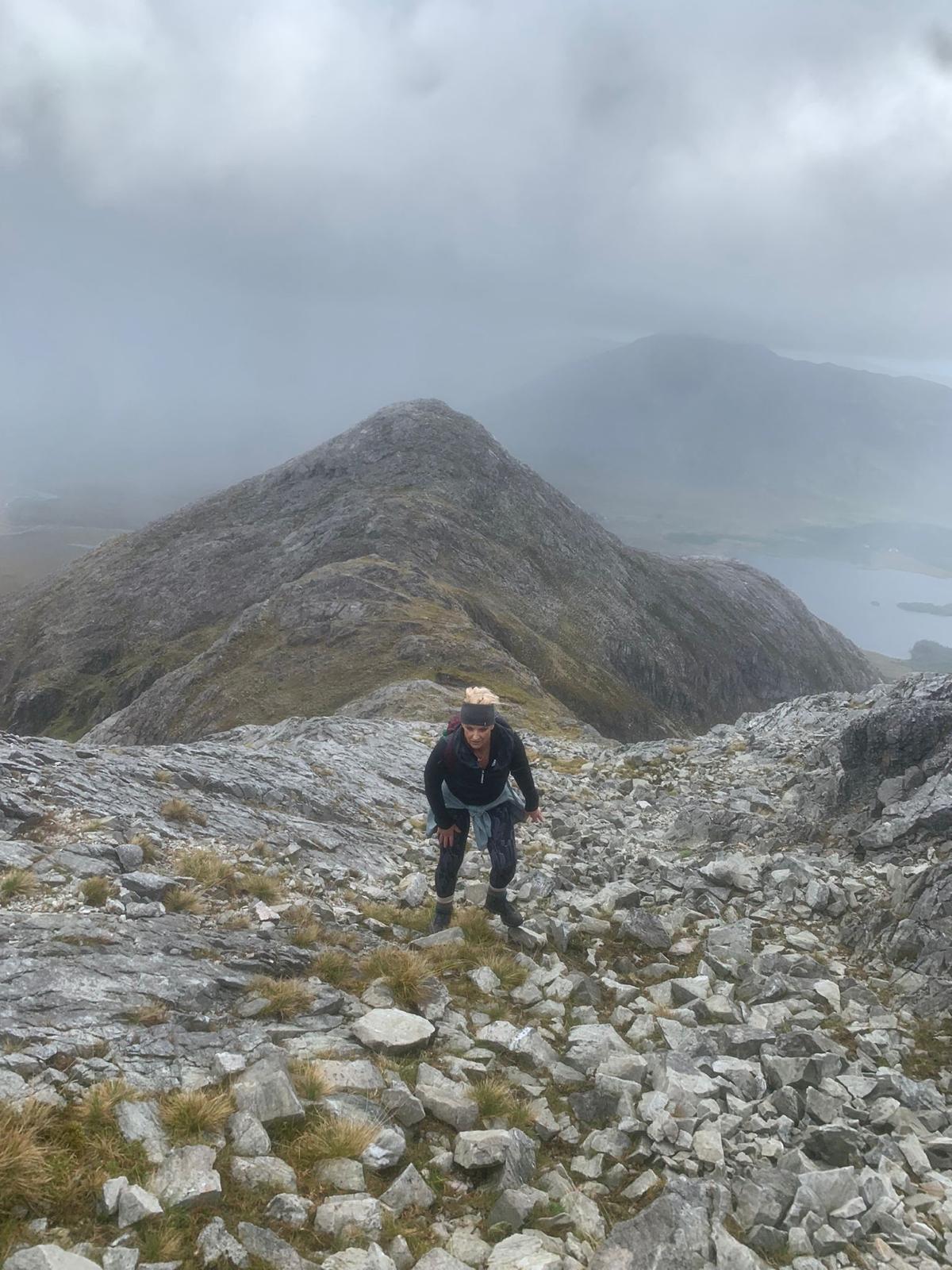 Very misty mountain