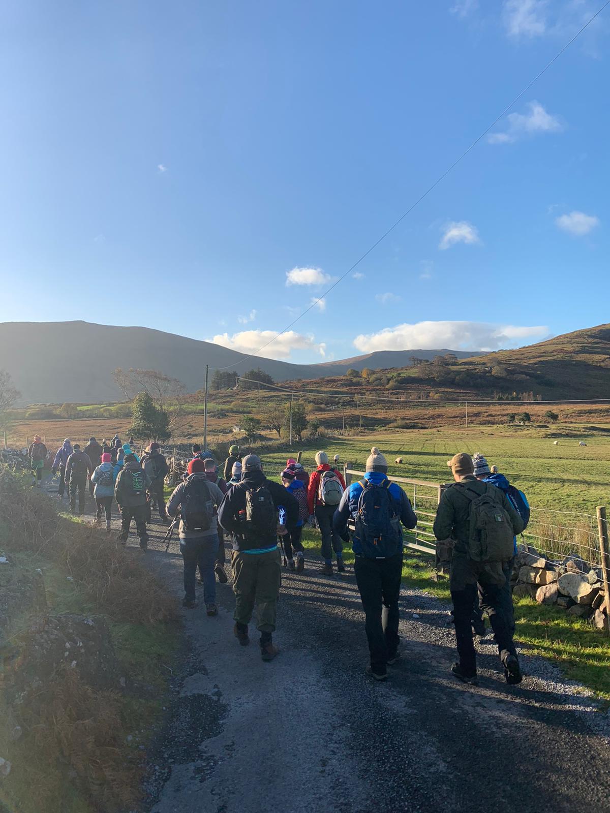 Group picture on a hike